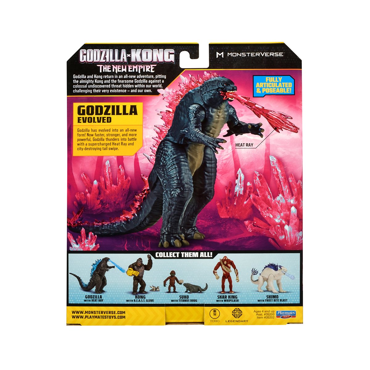 Figurka Godzilla Evolution z belką 15 cm Godzilla kontra Kong 35202 - obrazek 5