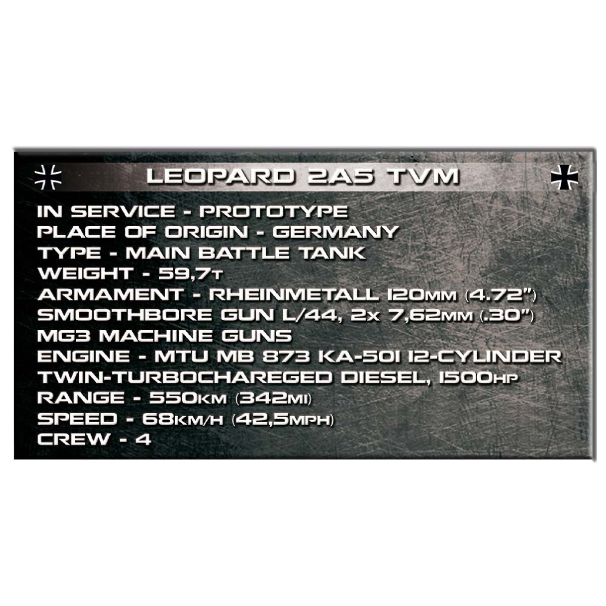 Czołg designerski Leopard 2945 części Cobi 2620 - obrazek 4