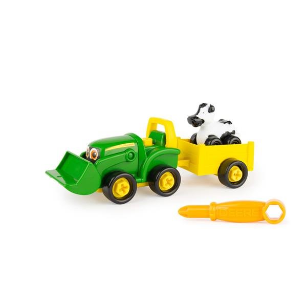 Zestaw konstrukcyjny dla dzieci John Deere Traktor z łyżką i przyczepą 47209 - obrazek 9