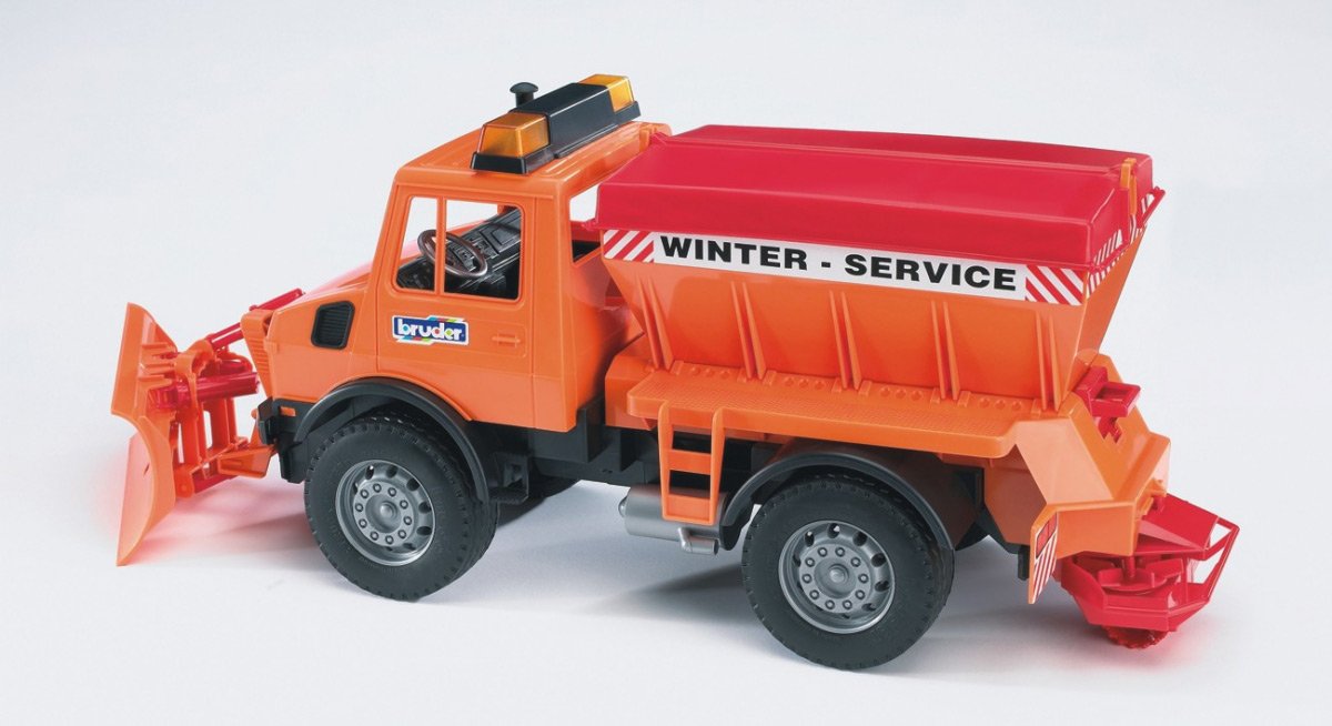 Pojazd do odśnieżania MB Unimog M1: 16 Bruder AKT-02572 - obrazek 2