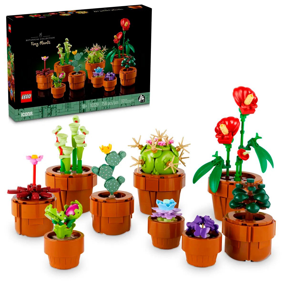 Lego 10329 Ikony Botanicals Małe Kwiaty konstruktor - obrazek 9