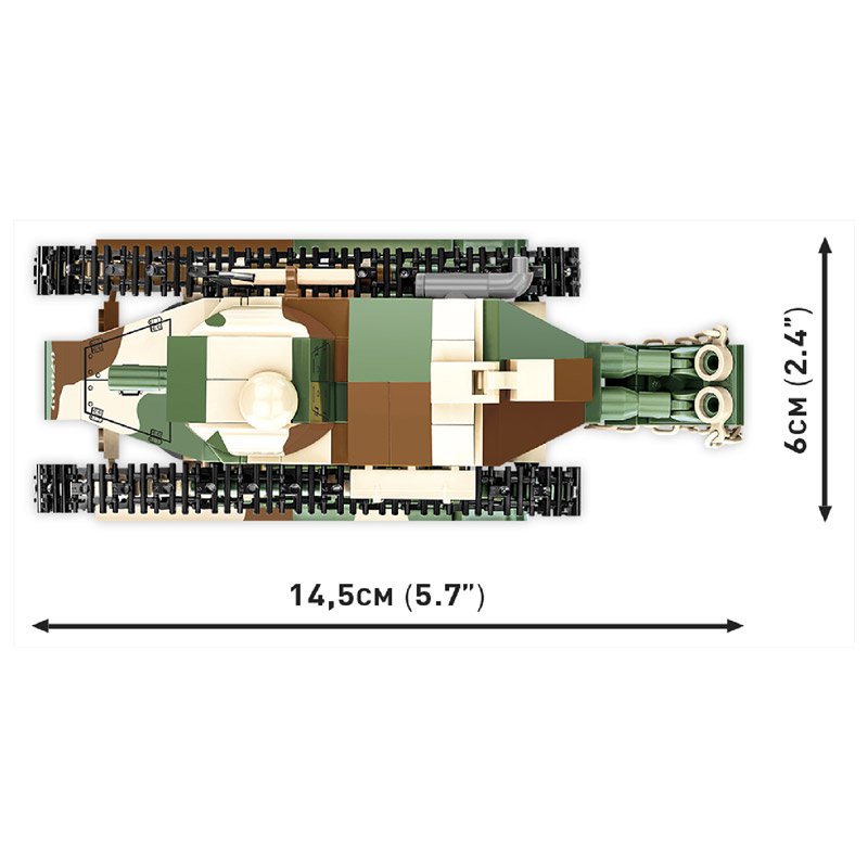 Constructor World War I Tank Renault FT-17 Victory 304 parts Cobi COBI-2992 - obrazek 5