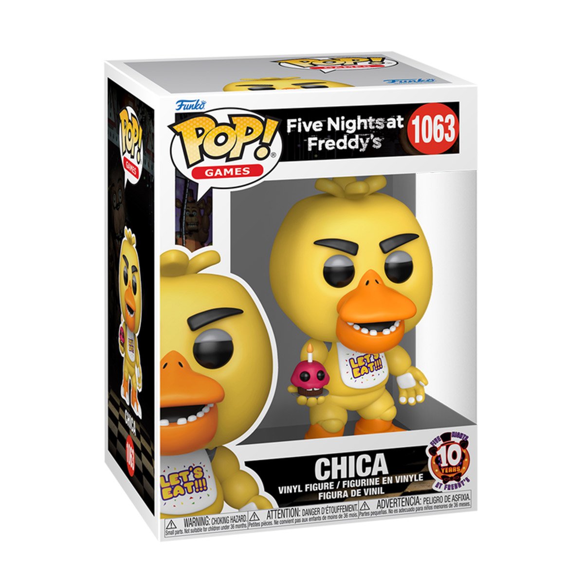 Five Nights at Freddy's Funko Pop 87114 Chica z Panem Babeczką Figurka akcji - obrazek 2