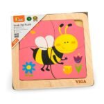 Drewniana mini układanka Viga Toys Bee, 4 elementy 50138