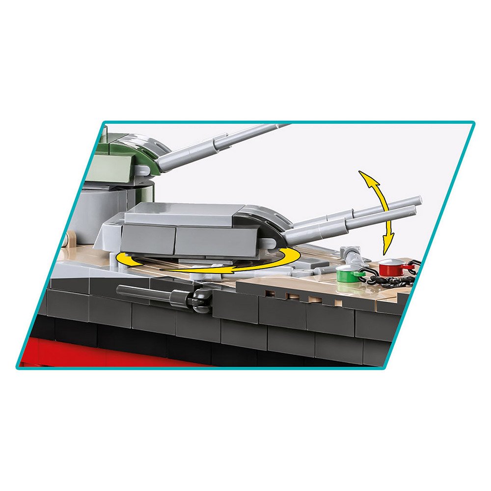 Zestaw konstrukcyjny COBI Pancernik Tirpitz, skala 1:300, 2810 części - obrazek 9