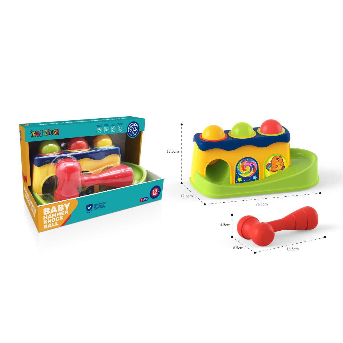 Edukacyjna grzechotka Iggy Ziggy 75456 - obrazek 2
