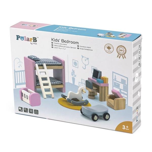 Drewniane meble dla lalek Viga Toys PolarB Pokój dziecięcy 44036 - obrazek 2