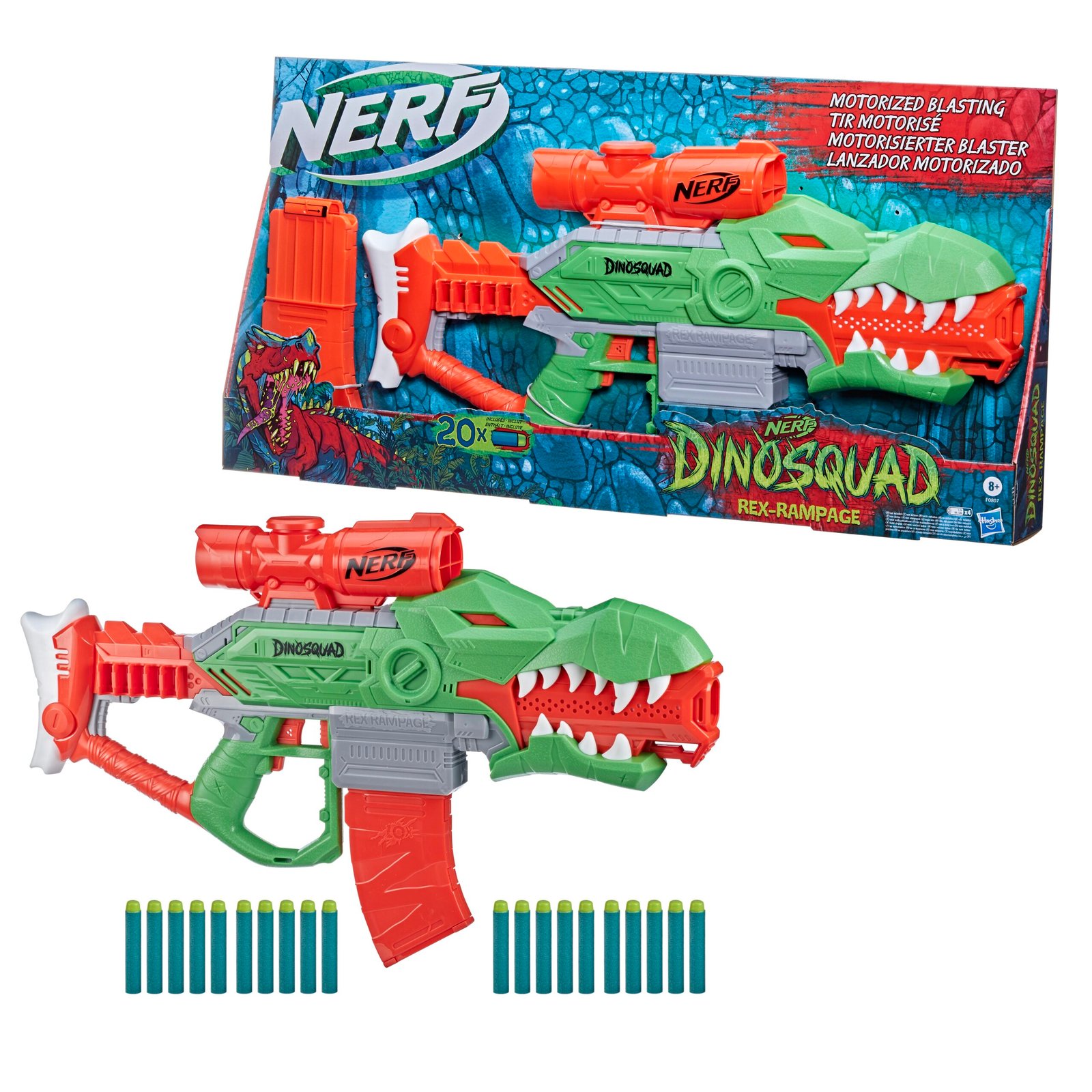 Blaster Rex Rampage Nerf Hasbro F0807 - obrazek 10