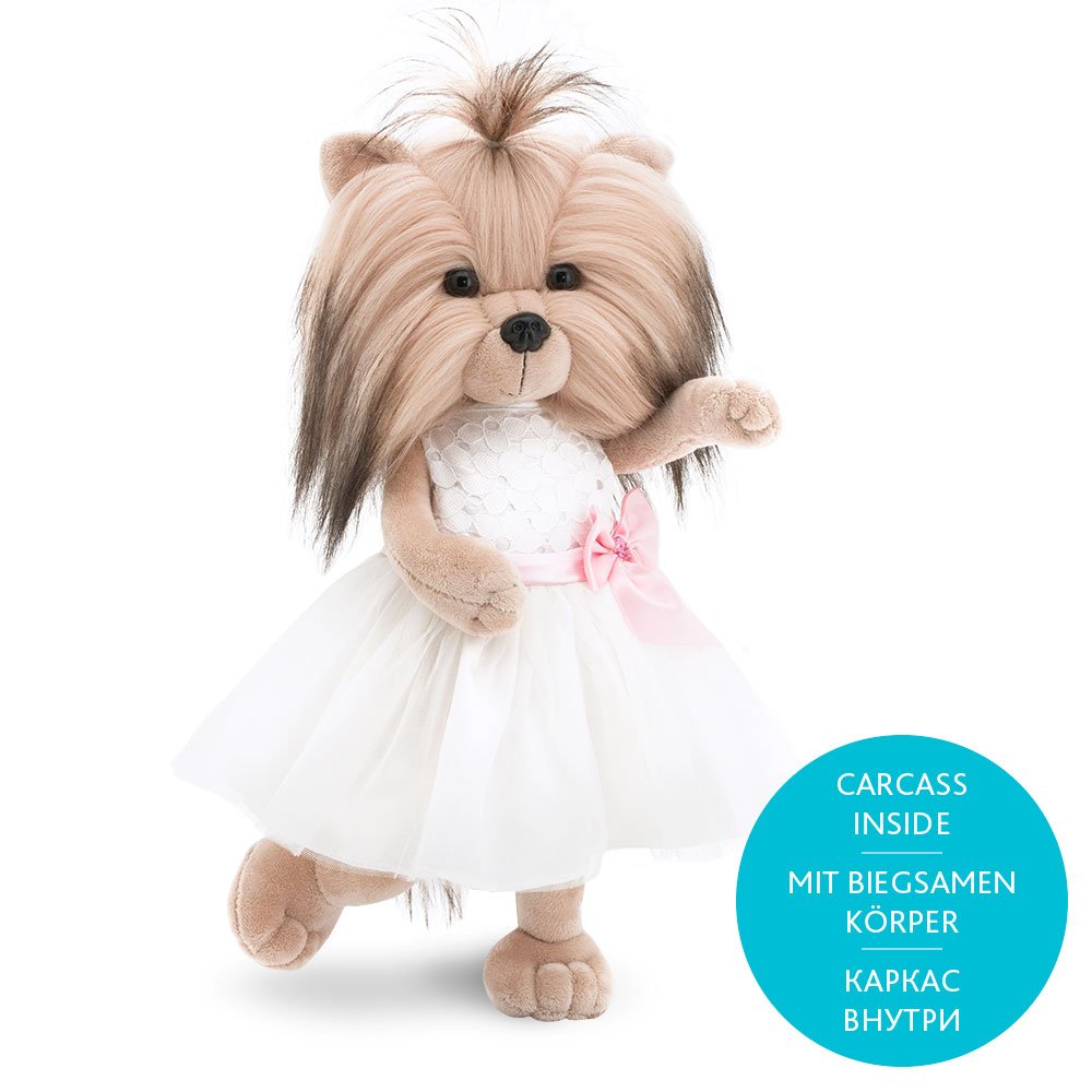 Miękka zabawka 37 cm Lucky Yoyo Elegance z ramką POMARAŃCZOWY Lucky Dog LD2/040 - obrazek 3