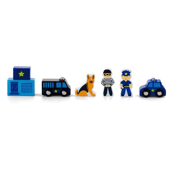Zestaw kolejowy Viga Toys Police Station 50814 - obrazek 4