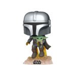 Mandalorian Flying z Little Mandalorian Funko 50959 Figurka akcji