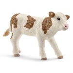 Figurka zabawkowa cielę rasy Simmental Schleich 13802