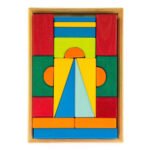 Zestaw konstrukcyjny z drewna NIC Toskania mały 20 szt. NIC523311