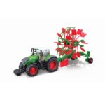 Model ciągnika Fendt 1050 Vario z wałkiem zgrabiarki 10 cm Bburago 18-31665