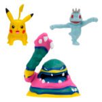 Zestaw figurek do gier Machop, Pikachu, Alola Mac W19 Pokemon PKW3597