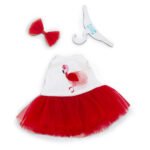 Zestaw ubrań 25 cm Love and Flamingo ORANGE Lucky Dog L049