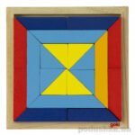 Drewniana układanka Goki Świat kształtów Trójkąty 57572-1