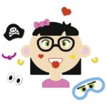 Gra edukacyjna Goki Zabawne grymasy dziewczyny 58492G