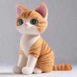 Rudy kotek (smukły, siedzący)